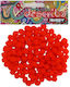 531651 Pompons 8 Farben 10 mm 200 Stück 08 Rot