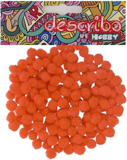 531649 Pom-poms 8 Χρώματα 10 Χιλ 200 Τμχ 10 Πορτοκαλί