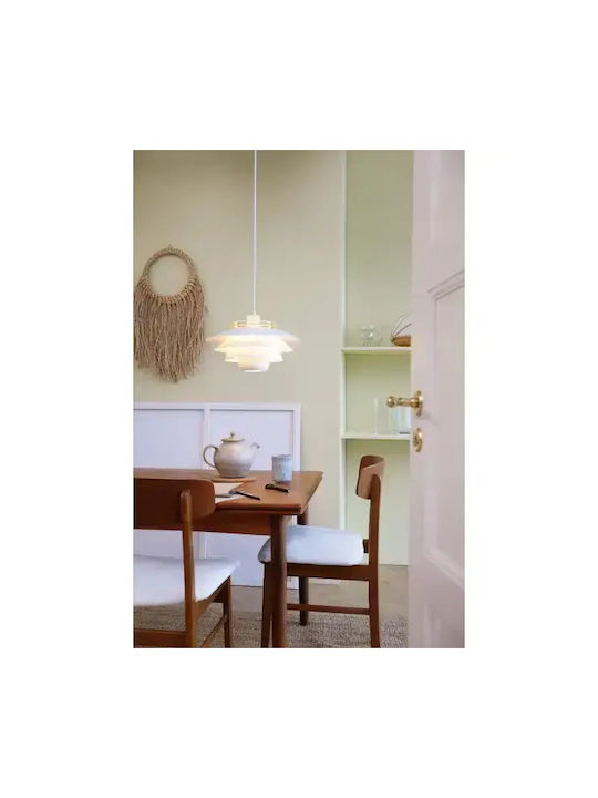 Selected by Pragmatic White Pendant Ceiling Light 38x38x20cm