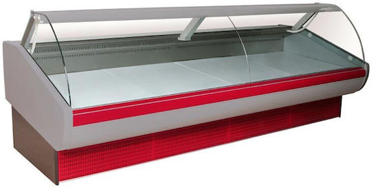 Inox Production Βιτρίνα Κρεοπωλείου Υ125xΠ200xΒ106cm