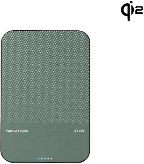Native Union Reclassic Qi2 MagSafe Power Bank 5000mAh 15W with USB-C Power Delivery Black