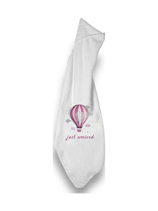 Bonjour Bebe Baby Hooded Towel Pink Newborn