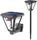 Alista Home Lustră Solară de Perete Tip Lanternă 10W Alb Cald 3000K cu Senzor de Mișcare IP44 10.8x12.3x46cm