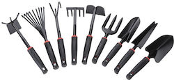 Set 9 Garden Tools Alista Home Planting Soil Preparation Plant Care Pvc Cardboard Material 25 X 14.5 Cm Black