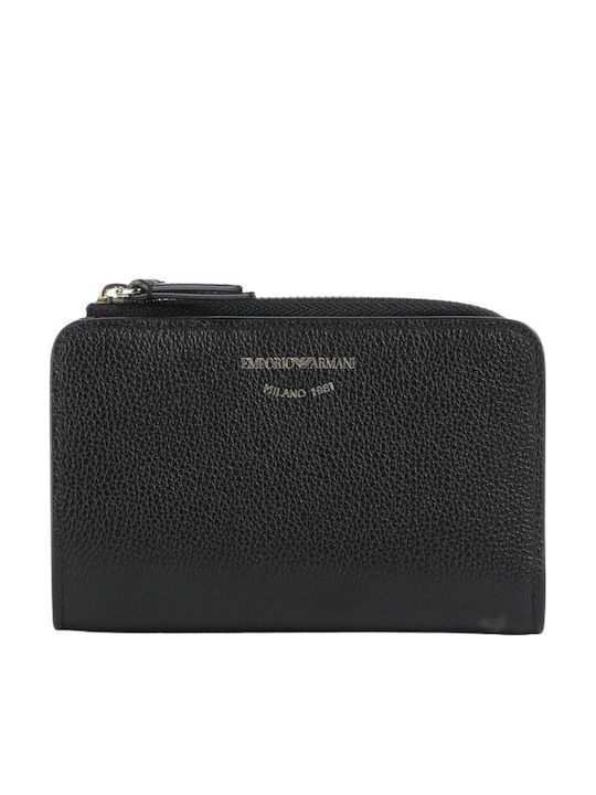 Emporio Armani Δερμάτινο Γυναικείο Πορτοφόλι Μαύρο