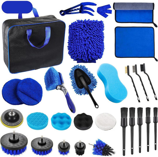 Alista Home Set de Spălare pentru Materiale Plastice Interioare - Tablou de Bord Auto cu 29 Bucăți