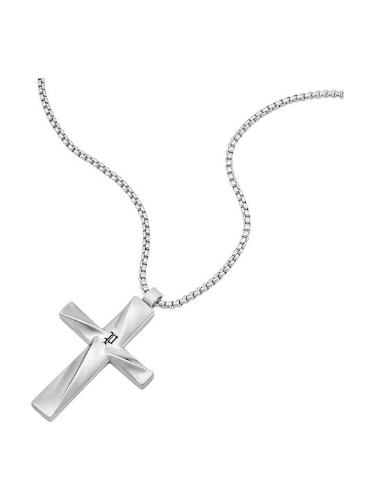 Police Men’s Steel Cross Without Chain