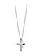 Art Collection Дамски Кръст от Стомана с Верига