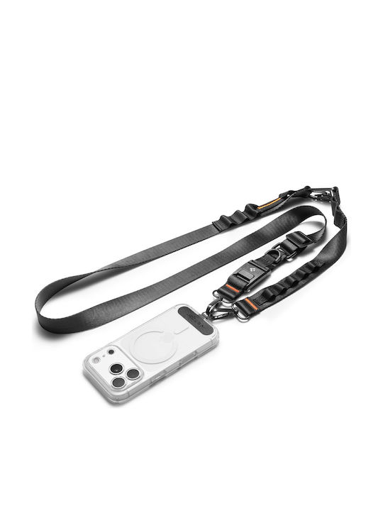 Spigen Universal Crossbody Lanyard Strap Strap 1p + Contag 1p + Connector 2p Da30m Black Afa10616