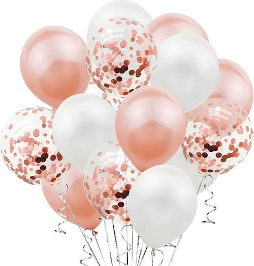 Set 15 Latex Luftballons Rose Gold 30cm