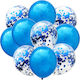 Set 10 Latex Luftballons Blau 25cm