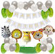Composition with 32 Gray Birthday Balloons