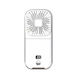 Alista Home Ventilator Portabil 3 În 1 De Mână Pentru Gât Birou 16 7 X 8 X 1 9 Cm 3 Niveluri De Viteză Încărcare USB Pliabil Display Digital Suport Telefon Alb