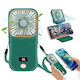 Alista Home Ventilator Portabil 3 În 1 De Mână Pentru Gât Birou 16.7 X 8 X 1.9 Cm 3 Viteze Încărcare USB Pliabil Display Digital Suport Telefon Verde