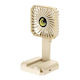 Ventilator Portabil Alista Home Suport Gât Birou Telefon 14 X 7 Cm Încărcare USB ABS 3 Viteze Bej