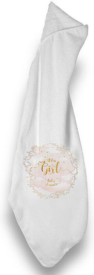 Bonjour Bebe Baby Hooded Towel with Hood White 75x75cm