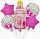 Set 5 Baloane Dezvăluire De Gen Latex Roz Jumbo 77 cm