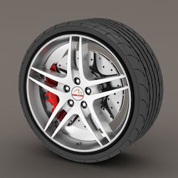Premium Quality Wheel Protection Set 4 Plastic Rings Color Black