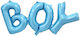 Buchstaben Folie Jumbo Blau 95cm