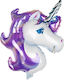 Baloane Zi De Naștere Unicorn Folie Jumbo Violet 115 cm