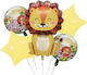 Set 5 Geburtstags Luftballons Folie Mehrfarbig Jumbo 101cm