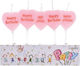Set 5 Cake Candles Alista Home Heart Model Happ...