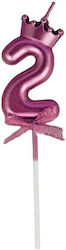 Number 2 Candle Alista Home Crown Bow Design Ca...