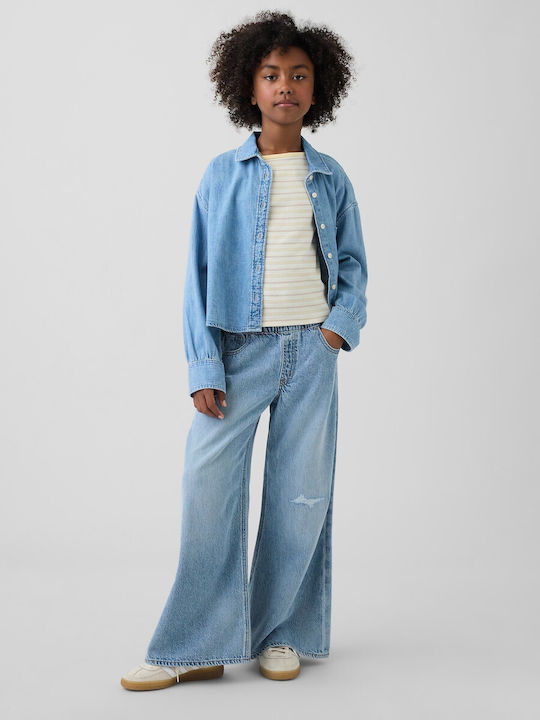 GAP Rise Παιδικό Τζιν Παντελόνι Medium Wash