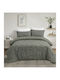 Olia Home Σετ Σεντόνια Μονά με Λάστιχο 100x205+30εκ. Πράσινο (3τμχ)