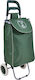 Metallic Shopping Trolley Green 35x27x94cm