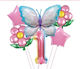 Set 6 Baloane Numere 1 Flori Folie Multicolore