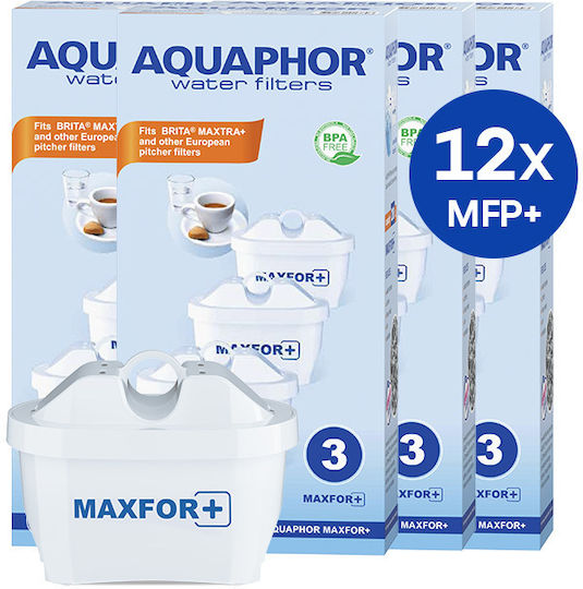 Aquaphor Aquaphor Wasserfilterpatrone für Krug B25 MAXFOR+ 12 Stück