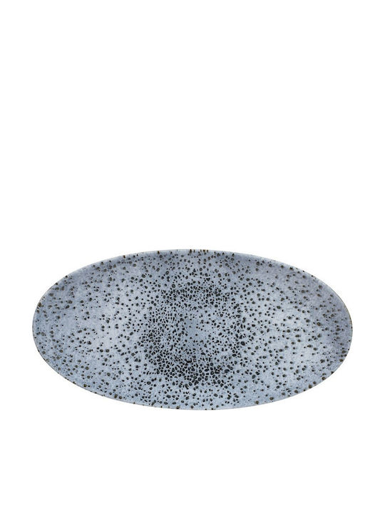 Churchill 1795 Studio Prints Oval Porcelain Blue Serving Platter 29.9x15cm 6 Pieces