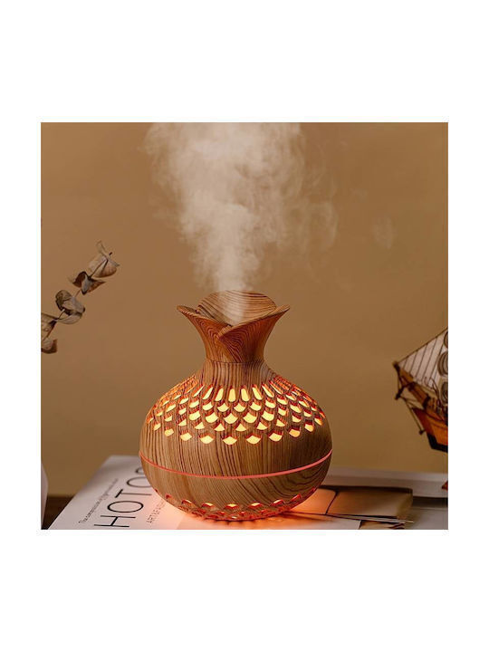 SPV Dispozitiv Difuzor de Aromaterapie Ultrasonic cu Lumini LED Maro 300ml SPV-124-XCVB