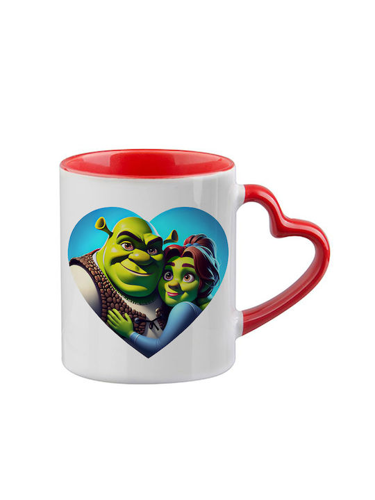 Shrek Tasse Rote Herz Innenseite