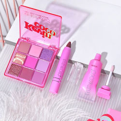 Makeup-Set 3 Produkte Kevin Coco Pink Ice Star 9 Farben 15,5 X 13 X 3,4 cm
