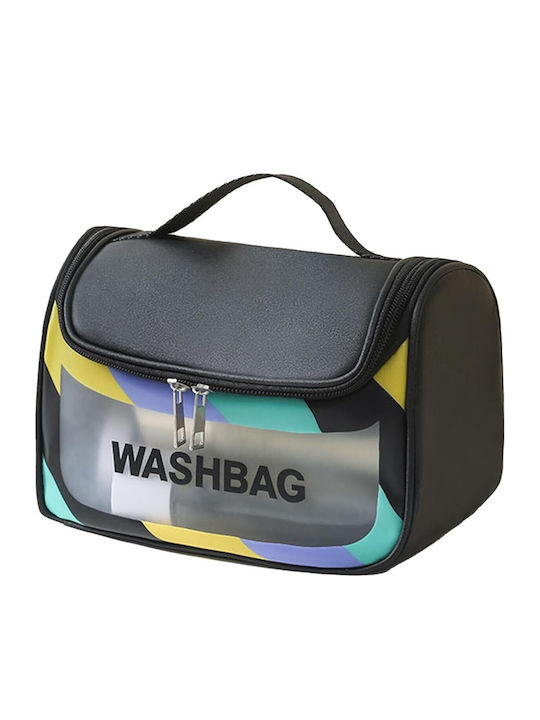Alista Home Neseser De Călătorie Cosmetic Rezistent La Apă Mat Translucid 22 X 16 X 14 Cm Negru
