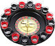 Alista Home Joc De Ruletă De Băut 16 Pahare De Shot Roșii Negre 30 X 30 X 5.5 Cm Model 2