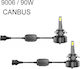 Λάμπες Αυτοκινήτου HB4-9006 Canbus LED 6000K Ψυχρό Λευκό 12-24V 90W 2τμχ