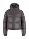 Kids Quilted Long Coat with Hood Magnet