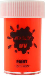 Face Body Paint Alista Home Uv Phosphorescent Pigment 15 Ml Red