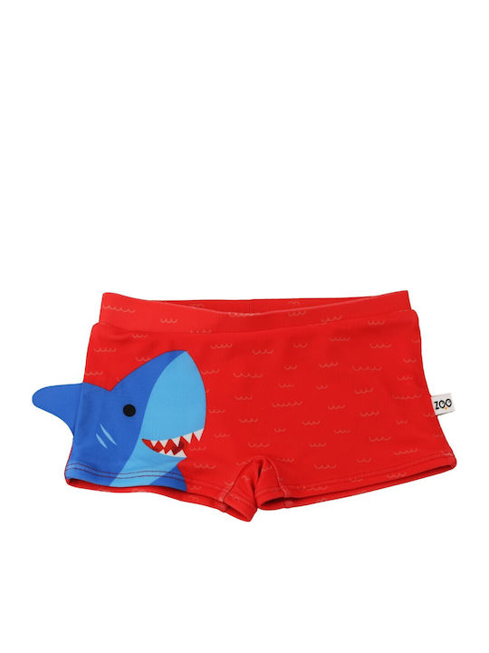 Zoocchini Kids Swimwear Swim Shorts Red