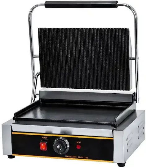 Galore Commercial Sandwich Maker With Cast Iron Flat And Ribbed Baking Surfaces 2200W