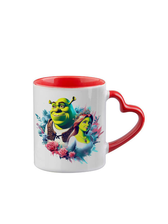 Shrek Tasse Rote Herz Innenseite