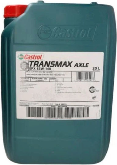 Castrol Transmax Achse Epx Automatisches Getriebeöl für Differenzial 80W-90 20lt