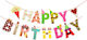 Pancartă Happy Birthday 100x200 Cm Alista Home Include Rulou De Ață Tema Bomboane Multicoloră