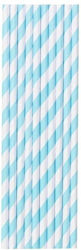 Set 25 Straws Alista Home Paper 20 Cm Striped Pattern White Blue Set 25 Straws Alista Home Paper 20 Cm Striped Pattern White Blue