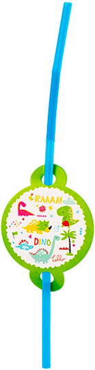 Set 10 Straws Alista Home Dino Park Collection 26 X 7 Cm Cardboard Plastic Multicolor
