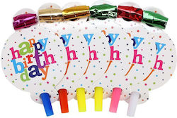 Set 6 Blowers Alista Home Happy Birthday Collection 19 X 11 Cm Made Cardboard Plastic Paper Multicolor Set 6 Blowers Alista Home Happy Birthday Collection 19 X 11 Cm Made Cardboard Plastic Paper Multicolor