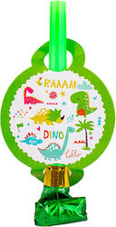 Set 6 Blowers Alista Home Dino Park Collection 12 X 7 Cm Made Cardboard Plastic Paper Multicolor